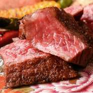 最高級部位、赤身の柔らかく、肉の旨みの高いヘルシー志向の美味しいお肉です