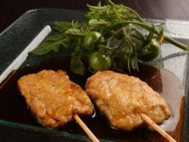 フォアグラの串焼き バルサミコソース添え