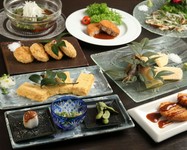 ◆京のお番菜コース
●飲み放題ではない場合、お通し代が発生します（尚フォアグラ串焼きがつきます）