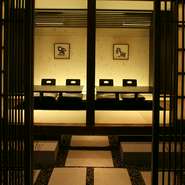 様々な個室をご用意しております