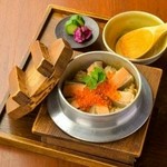 宮城県南の郷土料理”はらこ飯風”に仕上げました。