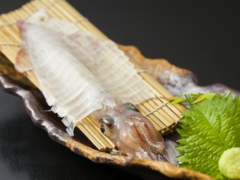 姿丸ごと楽しめる『イカの活き造り』