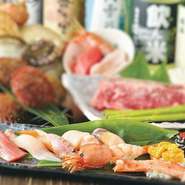 ウニ・イクラ・カニ・エビ・マグロなど新鮮な海鮮をお好みでお召し上がりください！