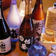 プレミア焼酎も多数あります。気軽にスタッフにお聞きください。