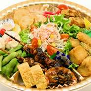 ＊アレルギーや嫌いな食材がある場合は、お問い合わせください。
＊できるだけご要望に応じるよう努力いたします。
＊料理画像はイメージです。
＊季節により盛り付けや食材の変更がある事をご了承ください。