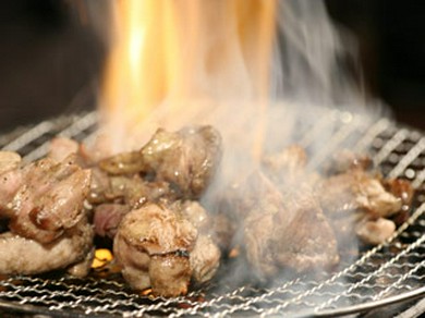 「宝」オススメ！宮崎直送の新鮮な地鶏を炭火でどうぞ！