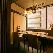 落ち着いた雰囲気で