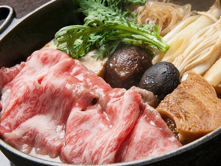 割りしたの香ばしいかおりが食欲をそそります