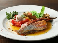 その日の漁次第で届く鮮魚を、合った調理法で提供します。南伊豆の海の恵みをイタリア料理でご堪能下さい。