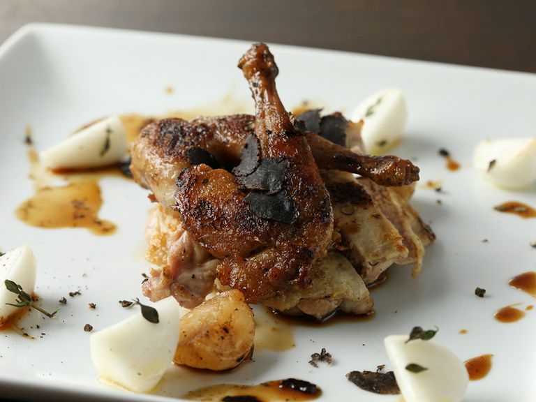 フランス産、仔鳩のロースト トリュフ風味