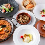 当店一押しのランチコース♪パエリアコンクールで1位を獲った実力はお墨付き☆
是非パエリアを♪
