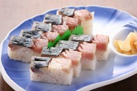 大将おすすめの　清水鯖を使って作ったお寿司です。