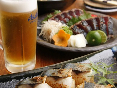 癒しの空間で、地元獲れたての魚介類で夏の宴を乾杯！