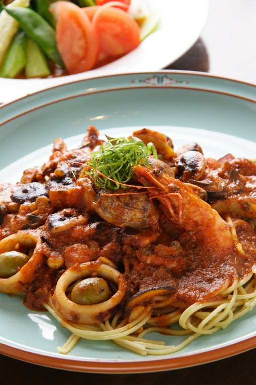 ペスカトーレ　ペペネーロ風