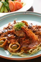 ペスカトーレ　ペペネーロ風