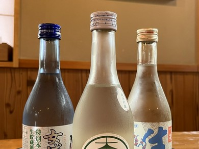 地元の酒【sake】が楽しめる