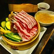 あぐう豚のせいろ蒸し