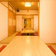 4～6名様の個室から宴会場まで幅広く対応いたします。