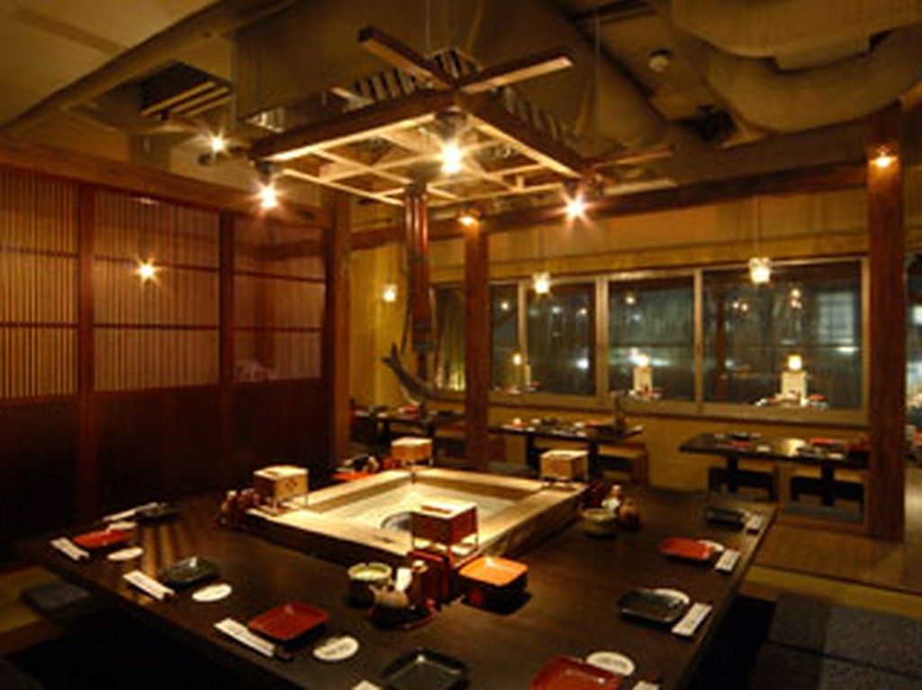 昔なつかし、囲炉裏席