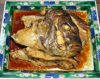 鯛(たい)あら煮付け