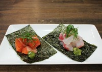 本日の刺身を手巻きで！