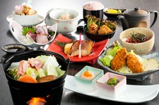 結コースに、寄せ鍋・デザートが付いたお得なコースです