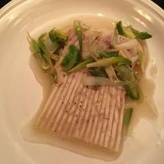 カスベ　春野菜ソース