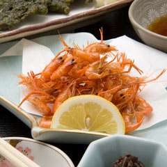 四万十料理・川えび唐揚げ・ごり佃煮・青さのり天ぷら・その他