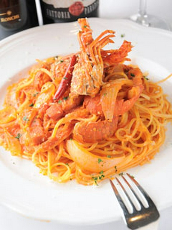 伊勢海老のアマトリチャーナ