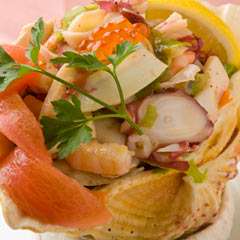 海の幸のサラダ