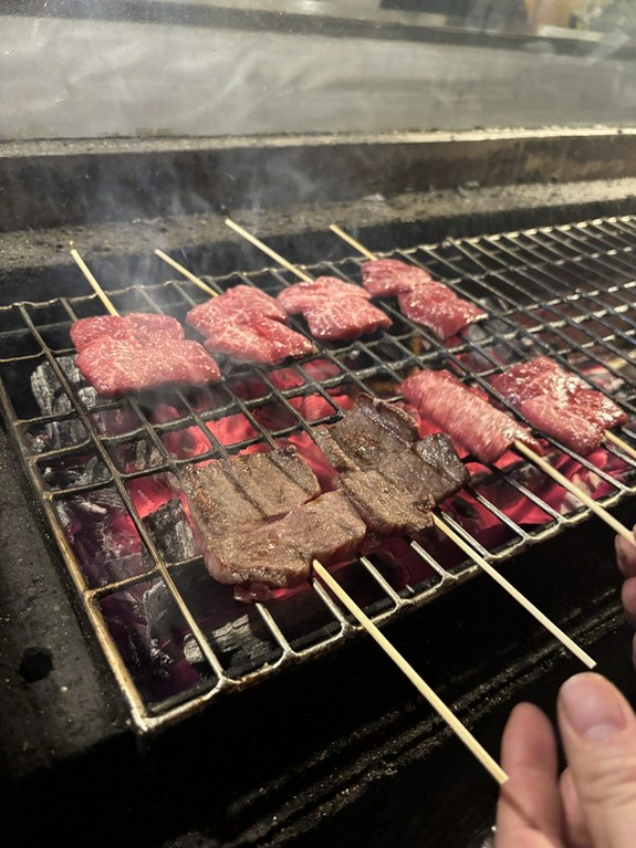 希少　増田牛の串焼き