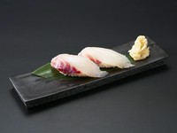 身が引き締まり、コリコリとした食感と噛むほどに広がる真鯛特有の甘みと旨みが魅力です。
※一貫～