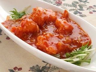 菜花亭の定番！エビチリソース