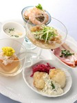 宴会用コースです。料理4050円（パスタ込8品）、飲み放題付6050円より