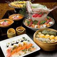 一味違う宴会が楽しめると大好評の「オリジナル和食フルコース」、「オリジナル和食ミニコース」や「特選板長おまかせセット」などなど、料亭の味を居酒屋価格で味わえる「居食倶楽部　旬家」でお楽しみ下さいませ。