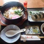 うどん（そば）セット　【ざるにもできます】