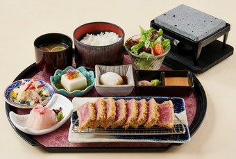 国産牛サーロインレアかつ御膳100g