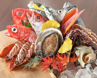 毎日厳選した食材をお客様の目の前で説明し選んでいただきます