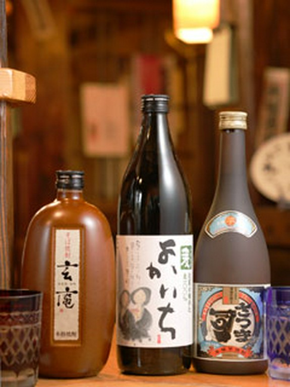 焼酎も豊富に在庫