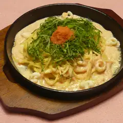 哲板明太子クリームパスタ