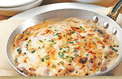 和風クリームのパスタグラタン