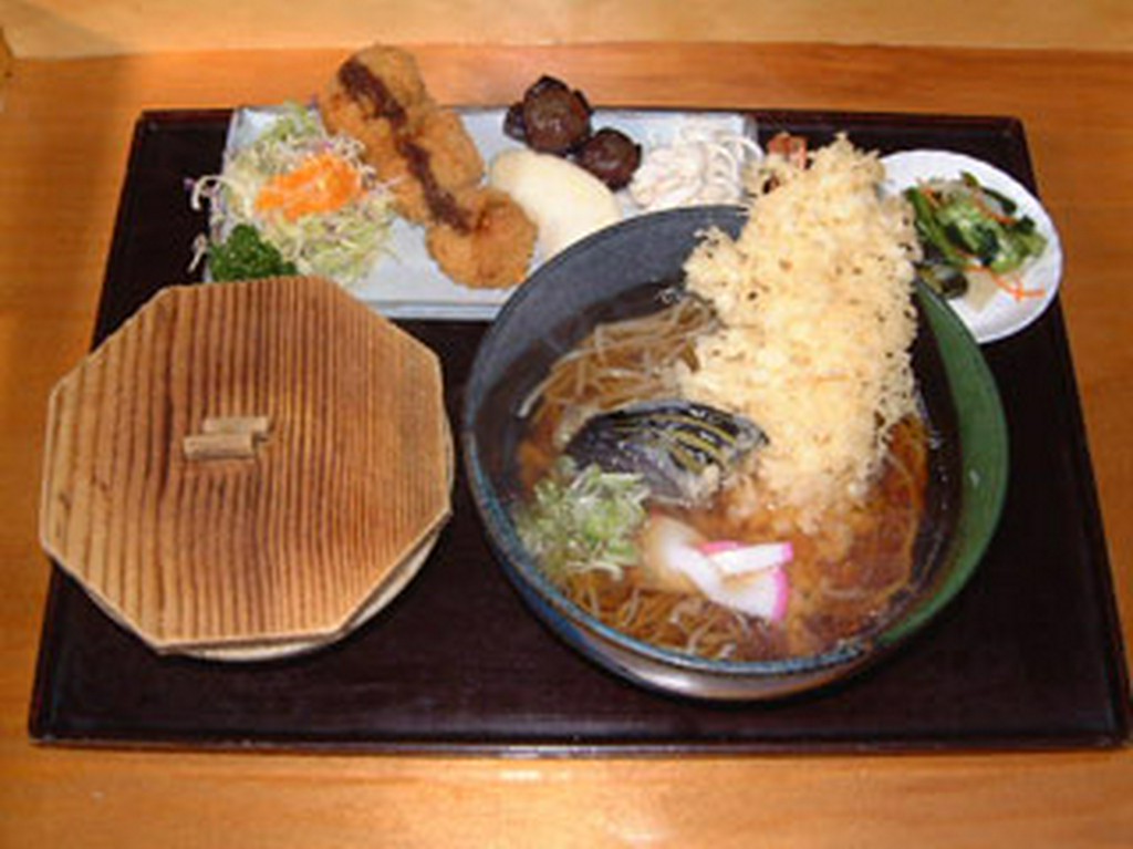 えび天そば定食・えび天そばうどん定食