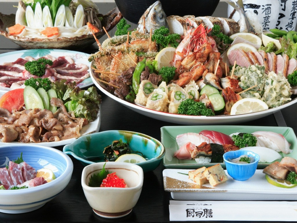 新年会や歓送迎会など各種ご宴会にオススメ!!長楽のご宴会コース