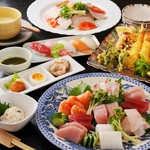 初夏の各種ご宴会にオススメの長楽の定番ご宴会コース!!お料理＆2時間飲み放題付です。