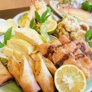 お酒にあった料理を提供する