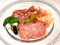 Assorted ham, salami and cheese