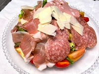  Assorted ham, salami and cheese salad 