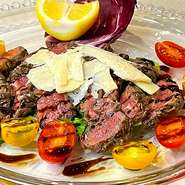 150g  Ｈokkaido Asahi Takasago beef triple muscle tagliata