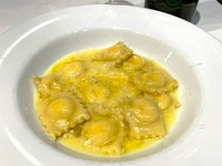 Homemade Taleggio and Ricotta Cheese Ravioli with Lemon Butter