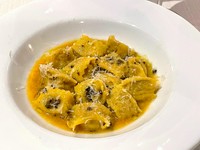 Hokkaido veal ravioli agnolotti del pudding